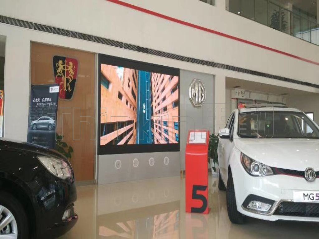 汽車專賣店室內(nèi)LED小間距案例